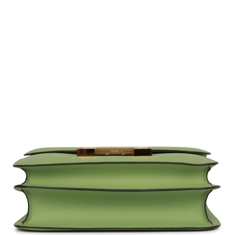 Hermes Constance 24 Vert Criquet Epsom Gold Hardware