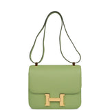 Hermes Constance 24 Vert Criquet Epsom Gold Hardware