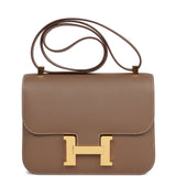 Hermes Constance 1-24 Etoupe Epsom Gold Hardware