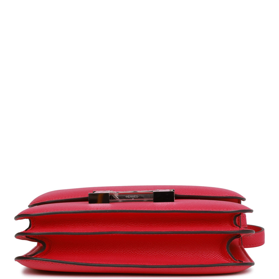 Hermes Constance 18 Rose Mexico Epsom and Alligator Palladium Hardware