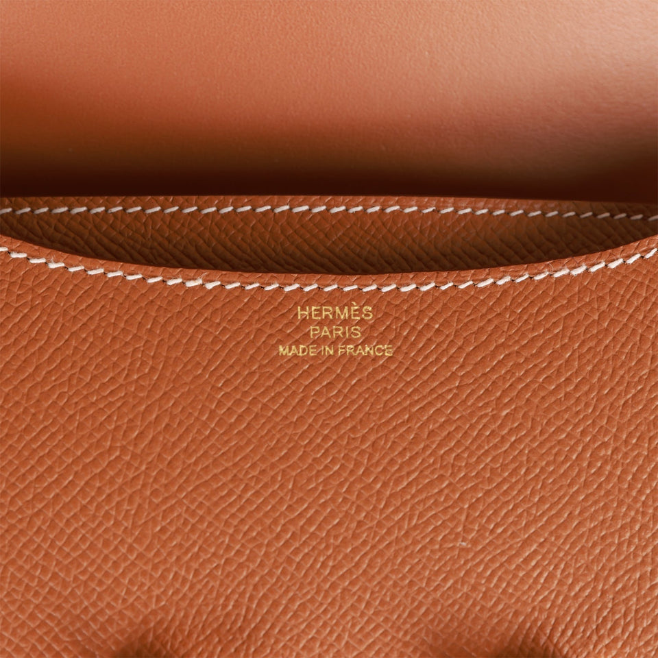 Hermes Constance 18 Gold Epsom Gold Hardware