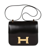 Hermes Constance 24 Black Box Gold Hardware