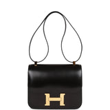 Hermes Constance 24 Black Box Gold Hardware
