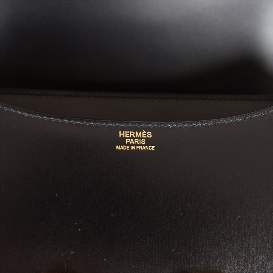 Hermes Constance 24 Black Box Gold Hardware