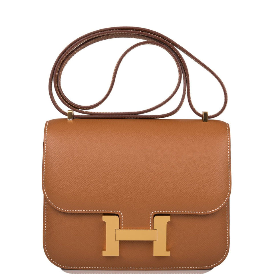 Hermes Constance 18 Gold Epsom Gold Hardware