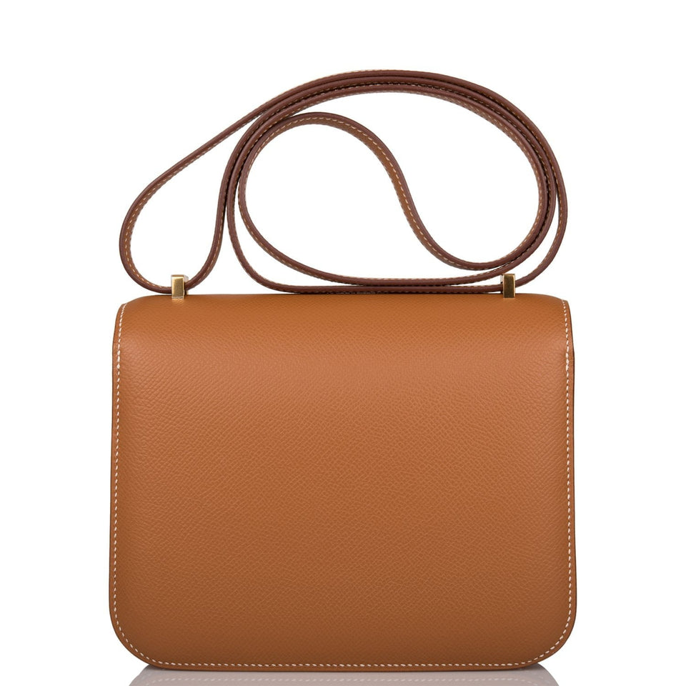 Hermes Constance 18 Gold Epsom Gold Hardware