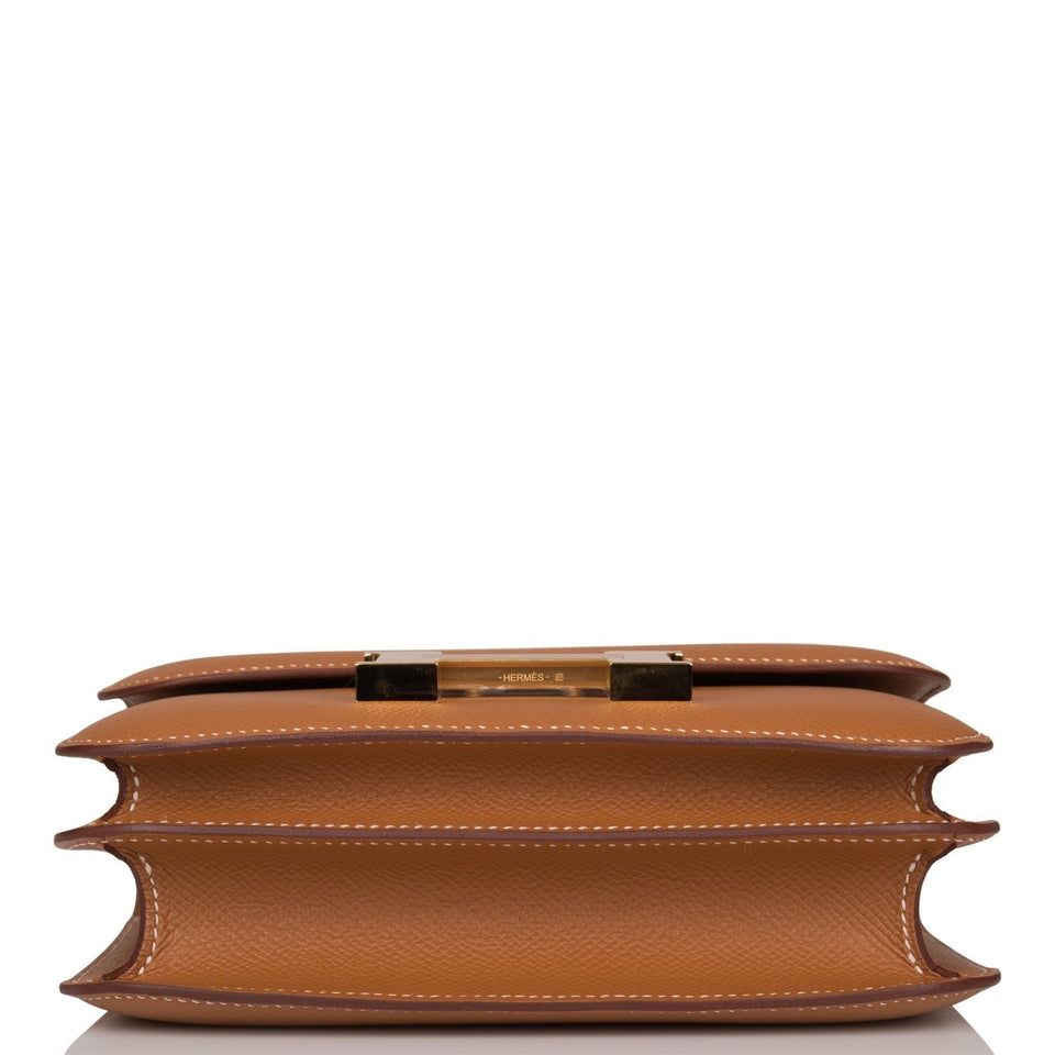 Hermes Constance 18 Gold Epsom Gold Hardware