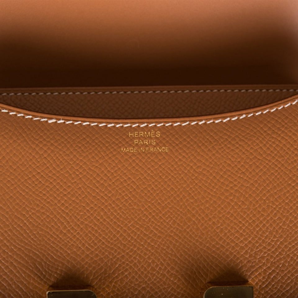 Hermes Constance 18 Gold Epsom Gold Hardware