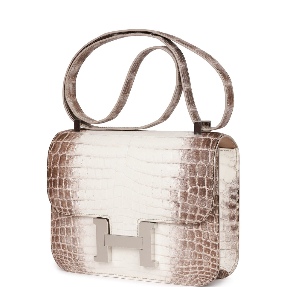 Hermes Constance 1-24 Himalaya Matte Niloticus Crocodile Palladium Hardware