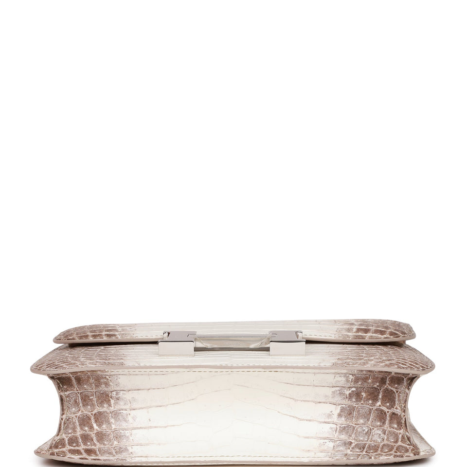 Hermes Constance 1-24 Himalaya Matte Niloticus Crocodile Palladium Hardware