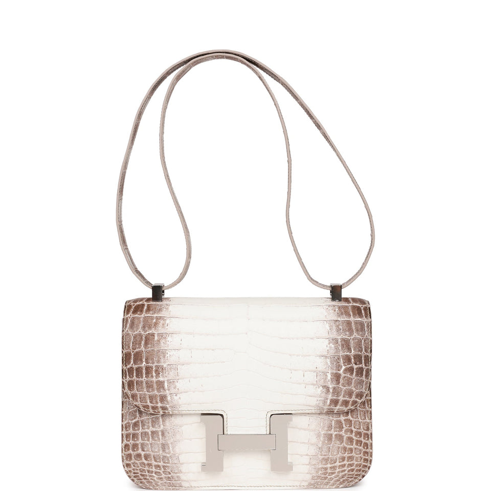 Hermes Constance 1-24 Himalaya Matte Niloticus Crocodile Palladium Hardware