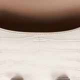 Hermes Constance 1-24 Himalaya Matte Niloticus Crocodile Palladium Hardware