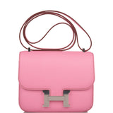 Hermes Constance 18 Bubblegum Epsom Palladium Hardware