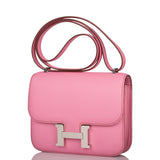 Hermes Constance 18 Bubblegum Epsom Palladium Hardware