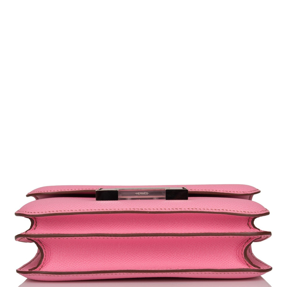 Hermes Constance 18 Bubblegum Epsom Palladium Hardware