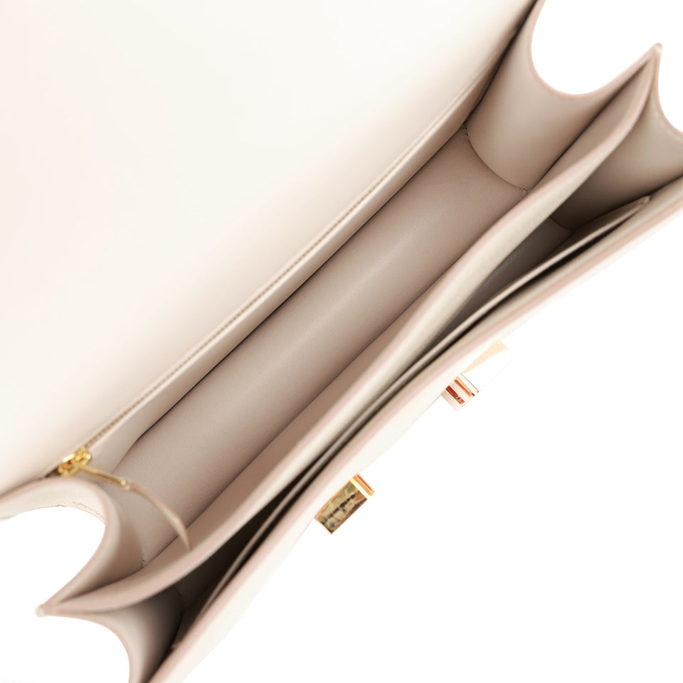 Hermes Constance 24 Gris Perle Evercolor Rose Gold Hardware