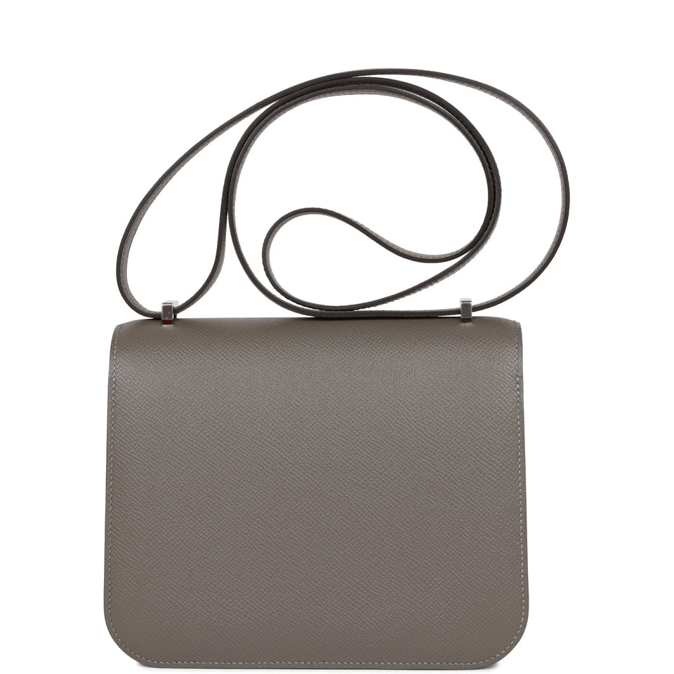 Hermes Constance 18 Gris Meyer Epsom Palladium Hardware