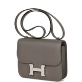 Hermes Constance 18 Gris Meyer Epsom Palladium Hardware