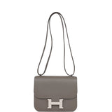 Hermes Constance 18 Gris Meyer Epsom Palladium Hardware