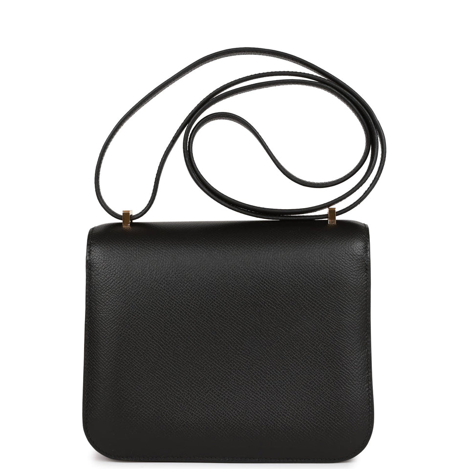 Hermes Constance 18 Black Epsom Gold Hardware