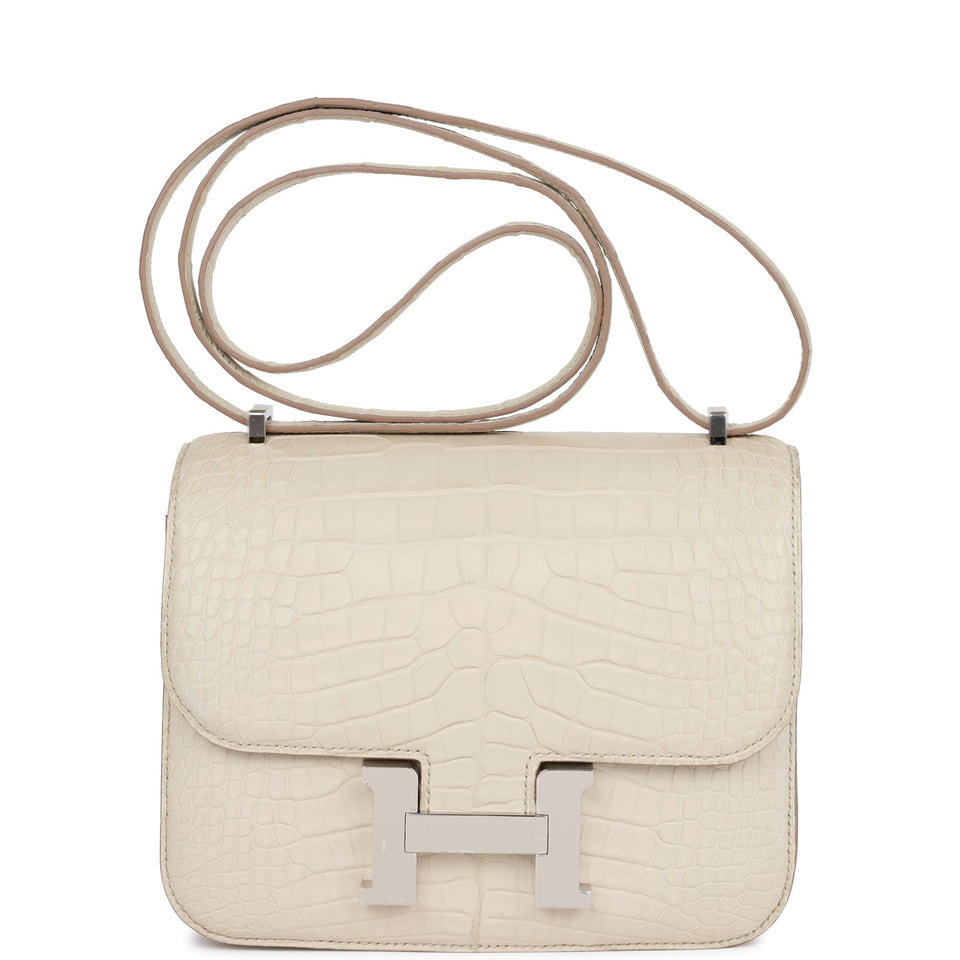Hermes Constance 18 Beton Matte Alligator Palladium Hardware