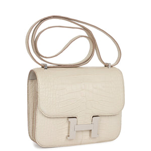 Hermes Constance 18 Beton Matte Alligator Palladium Hardware