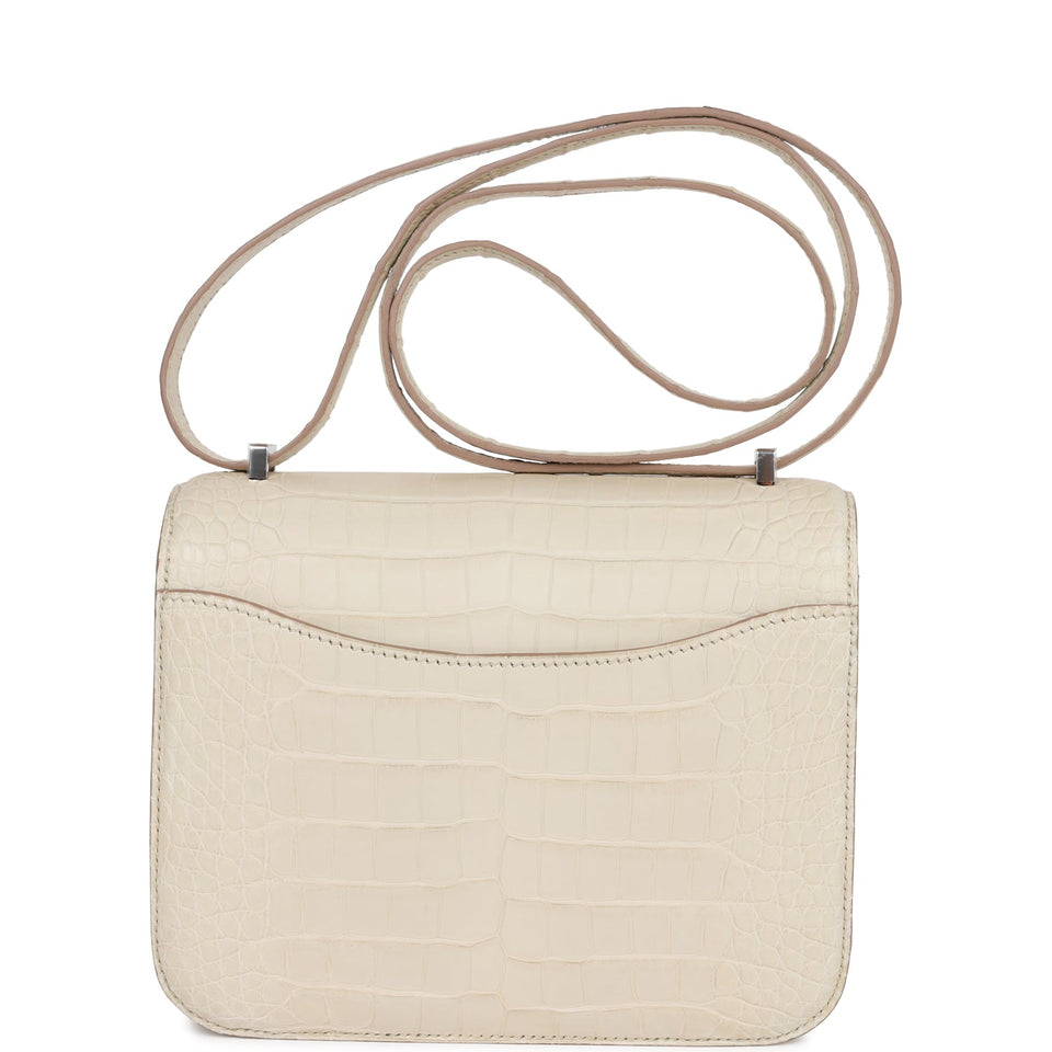 Hermes Constance 18 Beton Matte Alligator Palladium Hardware