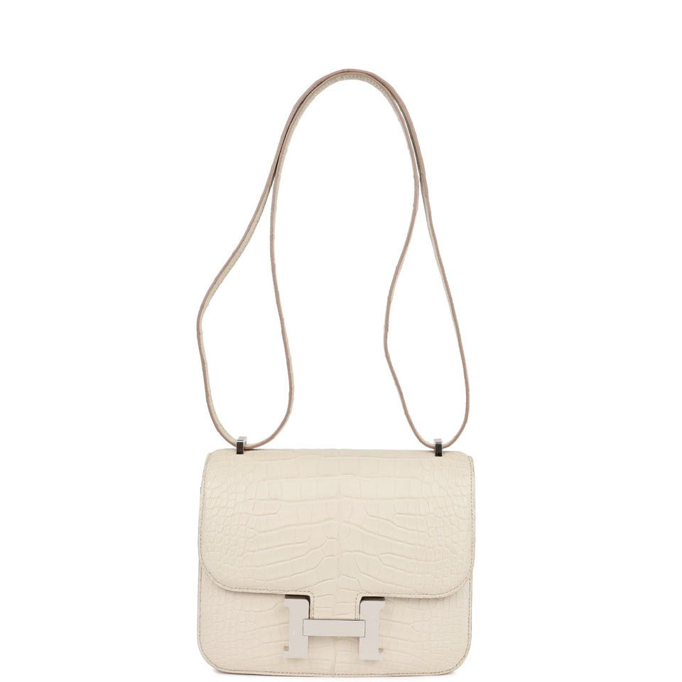 Hermes Constance 18 Beton Matte Alligator Palladium Hardware
