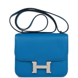 Hermes Constance 18 Mykonos Verso Evercolor Palladium Hardware