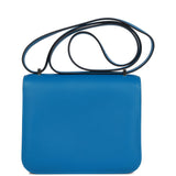 Hermes Constance 18 Mykonos Verso Evercolor Palladium Hardware
