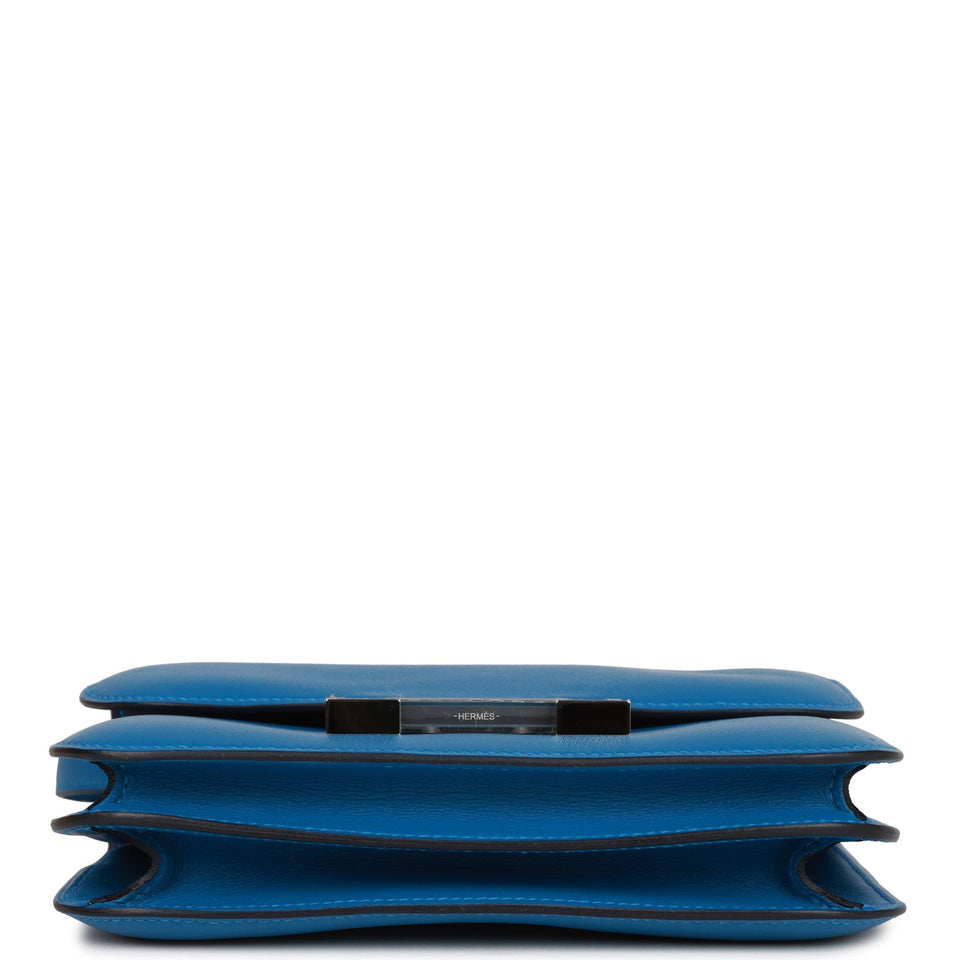 Hermes Constance 18 Mykonos Verso Evercolor Palladium Hardware