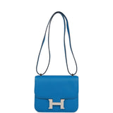 Hermes Constance 18 Mykonos Verso Evercolor Palladium Hardware