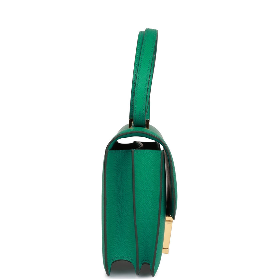 Hermes Constance 18 Vert Jade Epsom Gold Hardware
