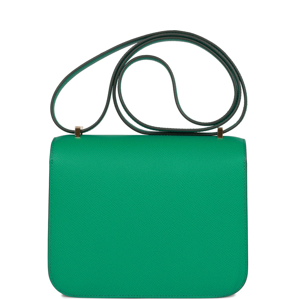 Hermes Constance 18 Vert Jade Epsom Gold Hardware