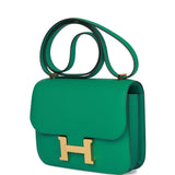 Hermes Constance 18 Vert Jade Epsom Gold Hardware