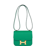 Hermes Constance 18 Vert Jade Epsom Gold Hardware