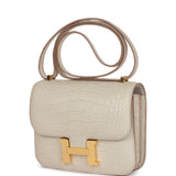 Hermes Constance 18 Beton Matte Alligator Gold Hardware