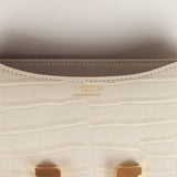 Hermes Constance 18 Beton Matte Alligator Gold Hardware