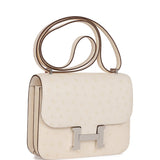 Hermes Constance 18 Nata Ostrich Palladium Hardware