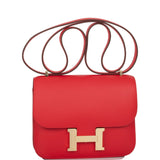 Hermes Constance 18 Rouge de Coeur Verso Evercolor Permabrass Hardware