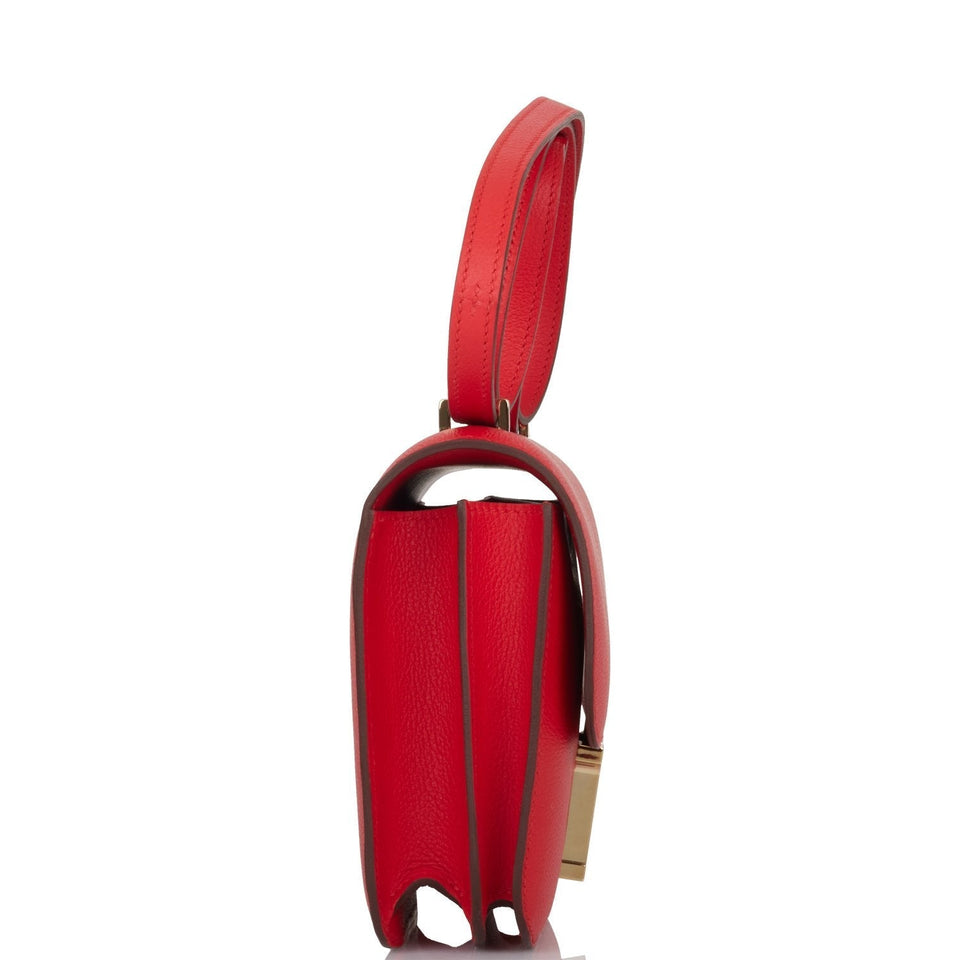 Hermes Constance 18 Rouge de Coeur Verso Evercolor Permabrass Hardware