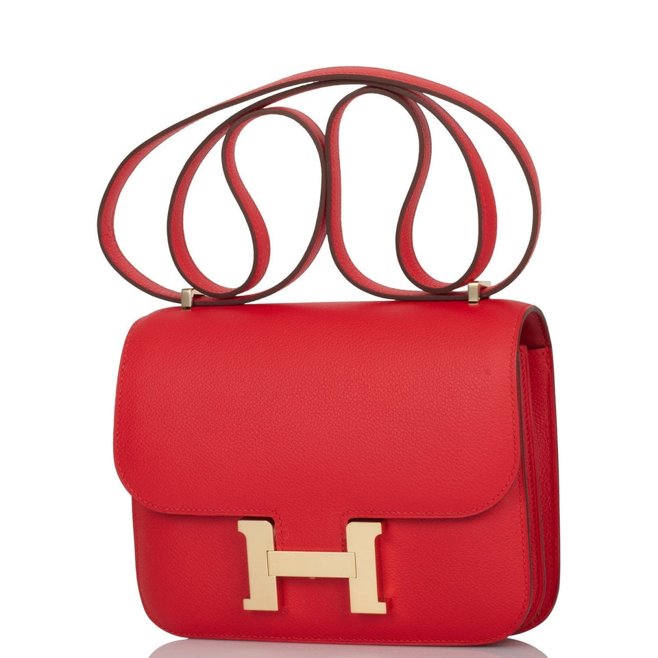 Hermes Constance 18 Rouge de Coeur Verso Evercolor Permabrass Hardware
