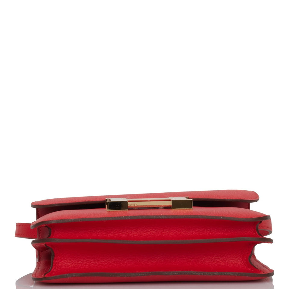 Hermes Constance 18 Rouge de Coeur Verso Evercolor Permabrass Hardware