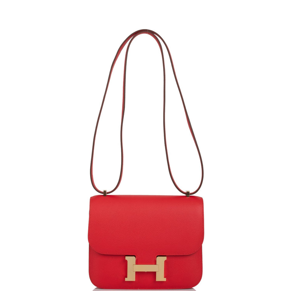 Hermes Constance 18 Rouge de Coeur Verso Evercolor Permabrass Hardware