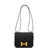 Hermes Constance 18 Black Epsom Gold Hardware