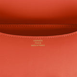 Hermes Constance 1-18 Orange Swift Gold Hardware