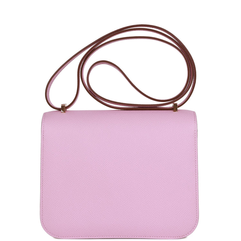 Hermes Constance 18 Mauve Sylvestre Epsom Rose Gold Hardware