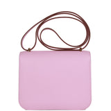 Hermes Constance 18 Mauve Sylvestre Epsom Rose Gold Hardware