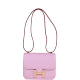 Hermes Constance 18 Mauve Sylvestre Epsom Rose Gold Hardware