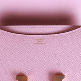 Hermes Constance 18 Mauve Sylvestre Epsom Rose Gold Hardware